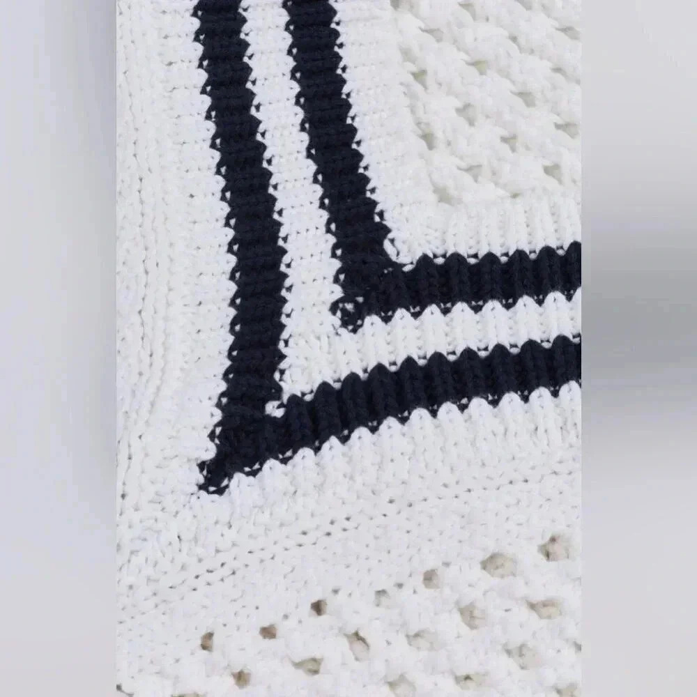 Gant White Knit V Neck Sweater NWT - Picture 3 of 11